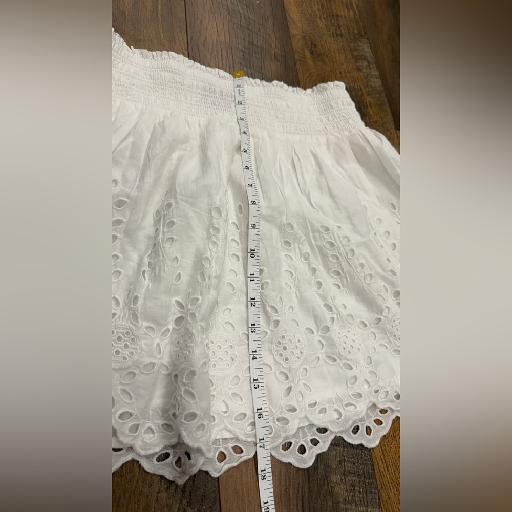 Gap Women’s White Eyelet Mini Skirt, Lined, Size Medium, NEW - Picture 5 of 6